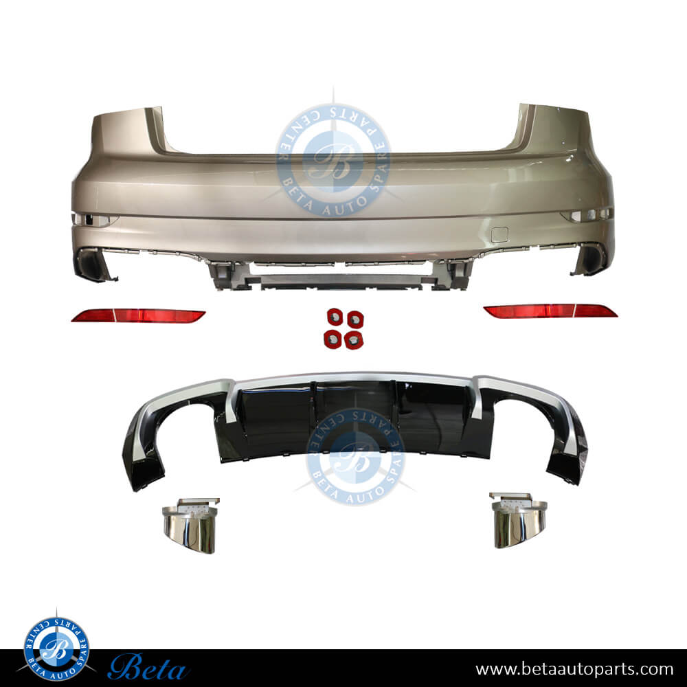 Rear Bumper Assembly RS3 Look for Standard Sedan for Audi A3 2017-2019 models, Part Number 8V5807067M Rear Bumper Assembly RS3 Look for Standard Sedan for Audi A3 2017-2019 models, Part Number 8V5807067M